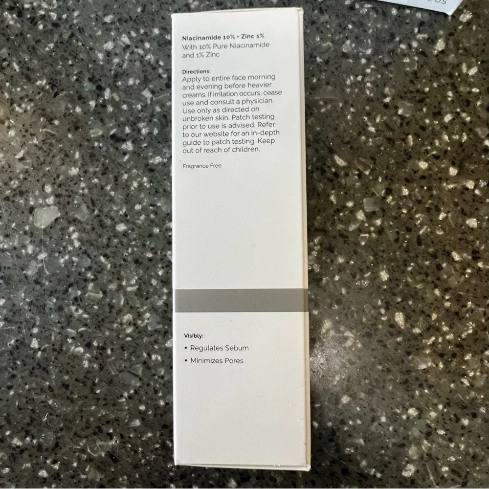 NIB The Ordinary Niacinamide 10% + Zinc 1% Blemish Formula 1oz Skin Care Serum